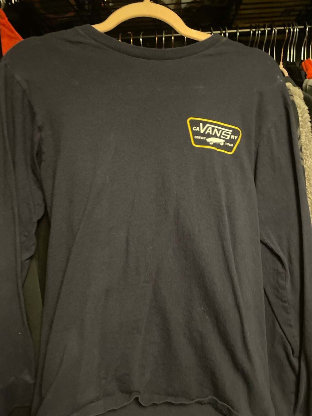 Vans Full Patch Back Long Sleeve T-Shirt Black Small